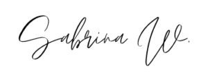 Unterschrift Sabrina W.